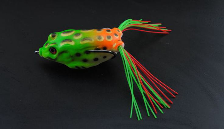green red weedless frogs boxed up bait fishing