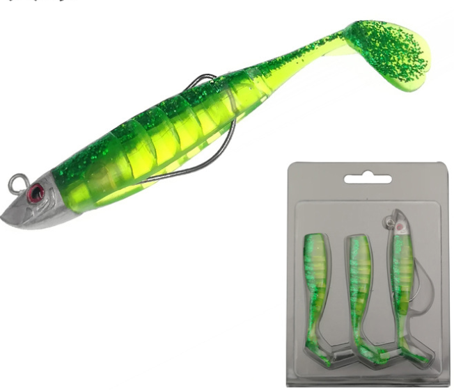 T-Tail Rockfish Soft Plastic Lures | Enhanced Action for Saltwater Fishing