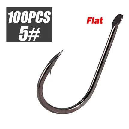 size 5 flat  Fishing  hooks for bait fishing live or dead baits 