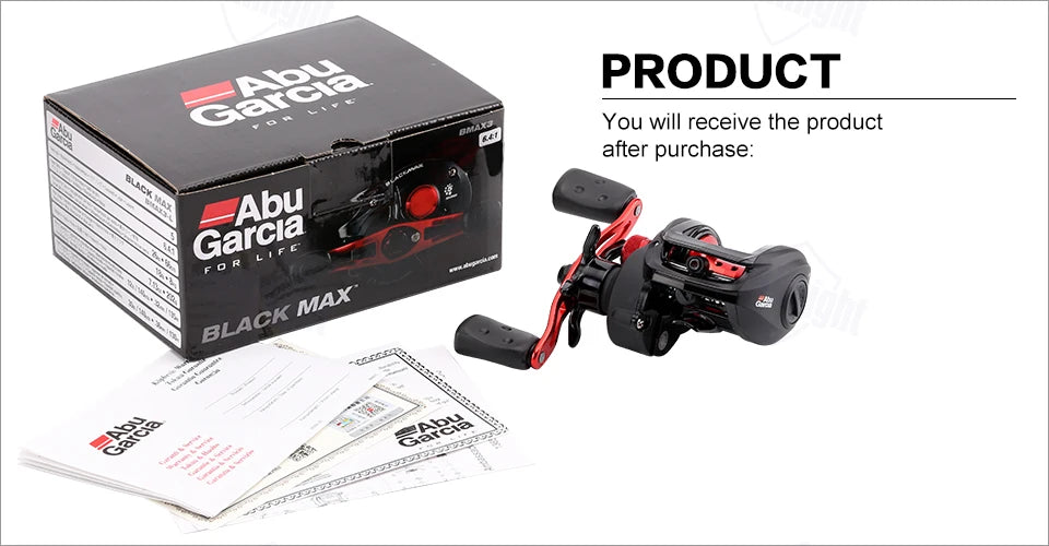 ABU GARCIA BLACK MAX3 BMAX3 Baitcasting Fishing Reel – 8KG Graphite