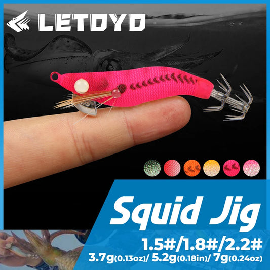 MINI Squid Fishing Lure – EGI Jig 1.5#/1.8#/2.2#, 3.7g-7g